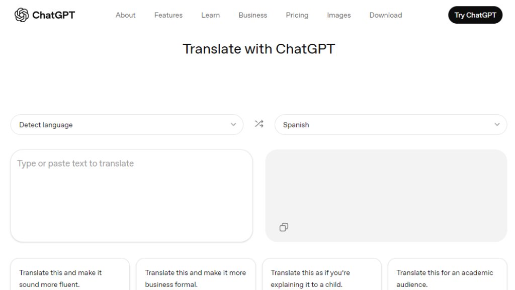 ChatGPT 번역 스크린샷