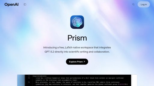 Prism - 专为科学家设计的LaTeX智能写作平台 - Logo