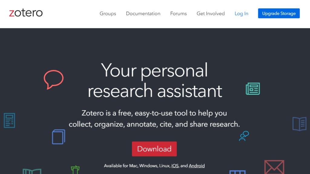 Zotero Captura de pantalla