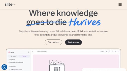 Slite - 智能团队知识库，让信息触手可及 - Logo