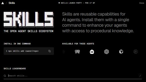 Skills.sh - Directorio Abierto de Habilidades para Agentes - Logo