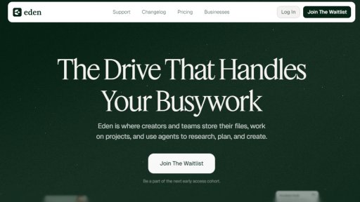 Eden - La unidad nativa de IA para creadores - Logo