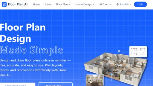 Floor Plan AI - Diseño de planos inteligente y sencillo - Logo