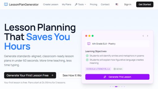 LessonPlanGenerator - Herramienta Rápida de Planificación de Lecciones - Logo