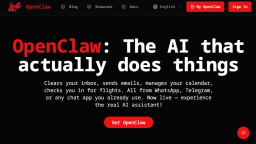 OpenClaw - Votre coéquipier IA privé et autonome - Logo