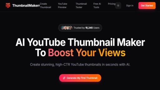 ThumbnailMakerr - Creador Inteligente de Miniaturas YouTube - Logo