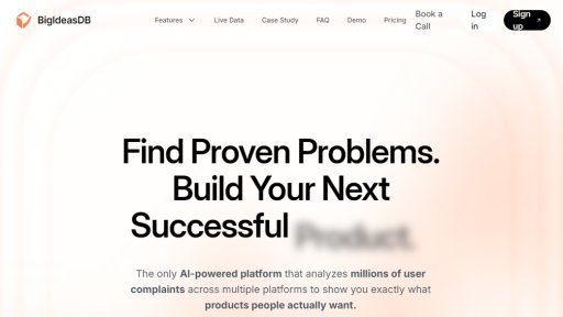 BigIdeasDB - Find Proven Problems, Build Successful Products - Logo