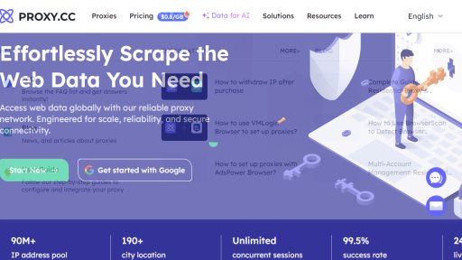 PROXY.CC - Red de Proxies Residenciales Confiable - Logo