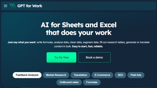 GPT for Work - IA en masse pour vos feuilles de calcul - Logo
