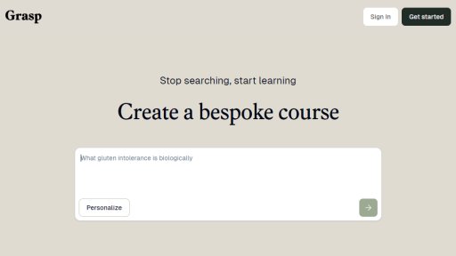 Grasp - Aprendizaje Personalizado con IA - Logo