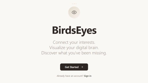 BirdsEyes - Visualiza tu mundo intelectual - Logo