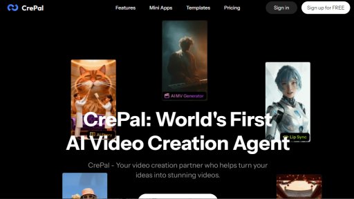 CrePal - Tu socio en creación de videos con IA - Logo