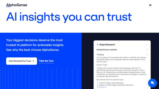 AlphaSense - Plataforma de Inteligencia de Mercado Inteligente - Logo