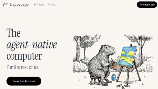 HappyCapy - Computadora nativa de agentes para todos - Logo