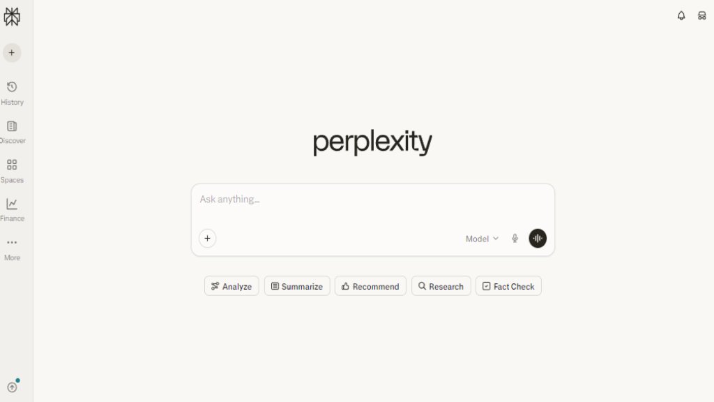 Perplexity AI 截图