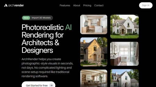 ArchRender - Renderizado Rápido con IA para Arquitectos - Logo