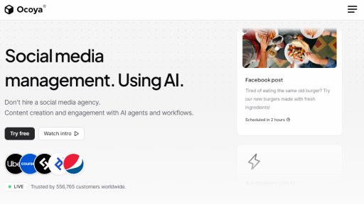 Ocoya - Potencia Automatizada para Redes Sociales - Logo