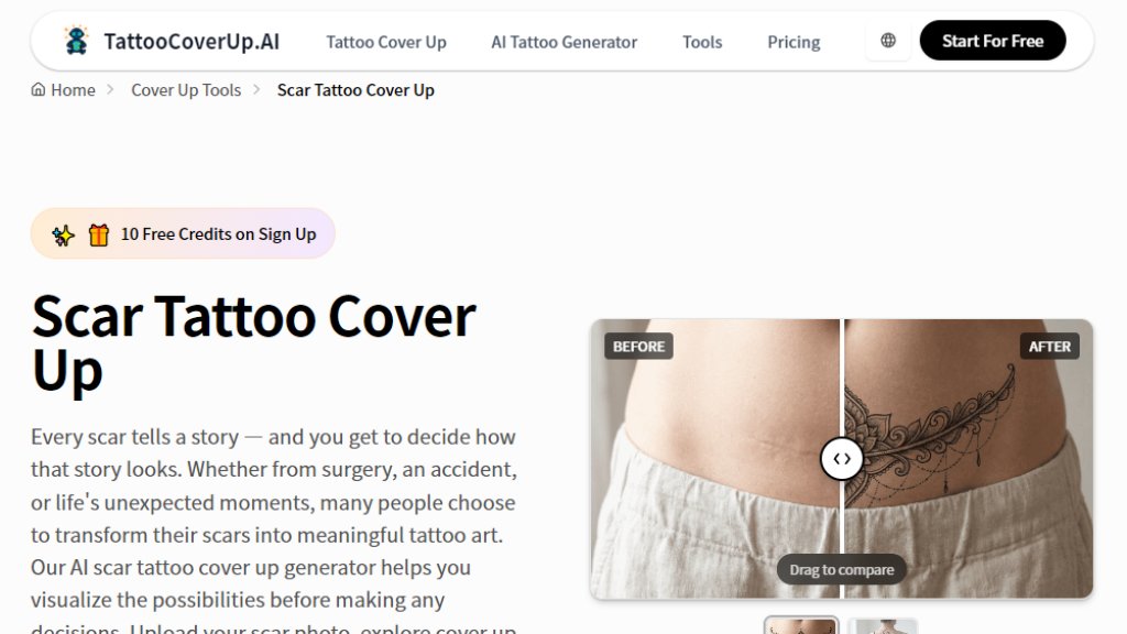 TattooCoverUp.AI - Scar Tattoo Cover Up Скриншот