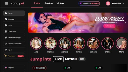 Candy.ai - Experiencia Inmersiva con Compañero IA - Logo