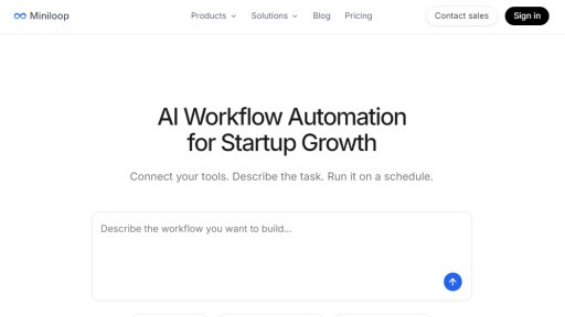 Miniloop - Automatisation de flux de travail par IA simplifiée - Logo