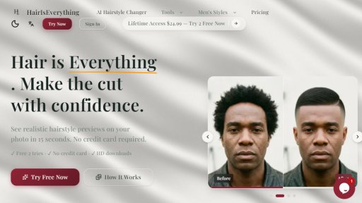 HairIsEverything - Outil de Prévisualisation Réaliste de Coiffures par IA - Logo