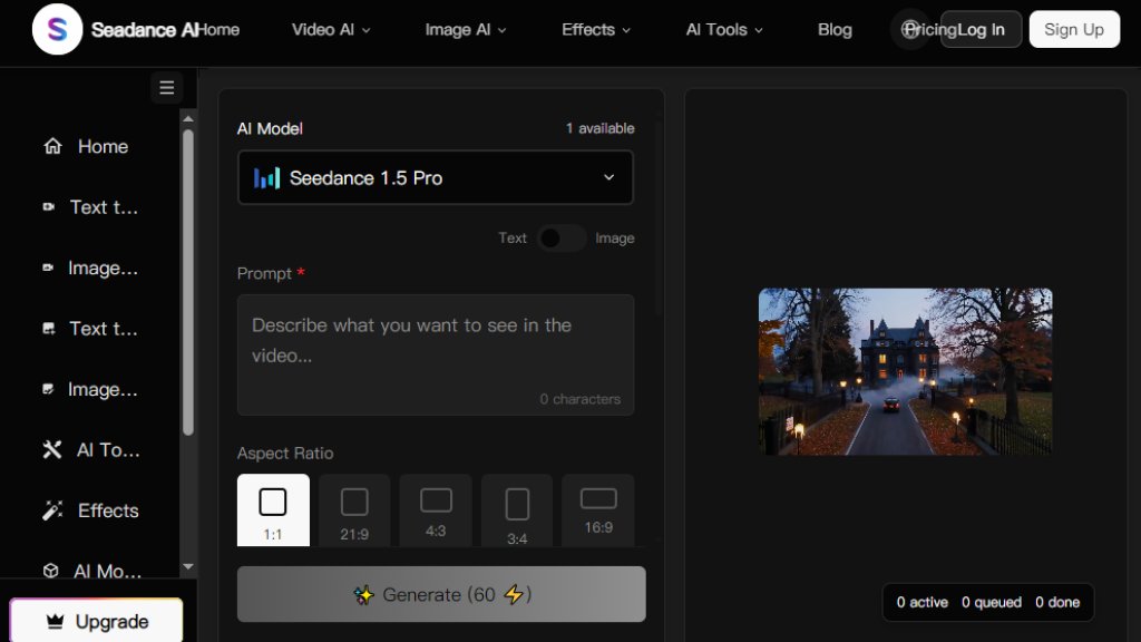 Seedance AI Screenshot