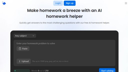 AI Homework Helper - Solucionador de Tareas con IA Gratuito - Logo