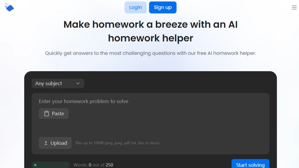 AI Homework Helper Captura de pantalla