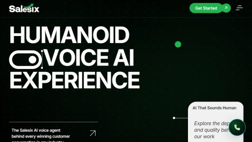 Salesix AI - Agents Vocaux IA de Niveau Humain - Logo