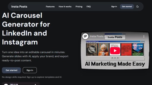 Insta Posts - Crea Carruseles con IA Rápidamente - Logo