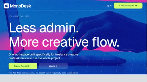 MonoDesk - Espacio de trabajo sereno para creativos independientes - Logo
