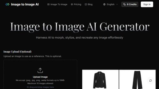 Image to Image AI - Transform Images with AI Magic - Logo