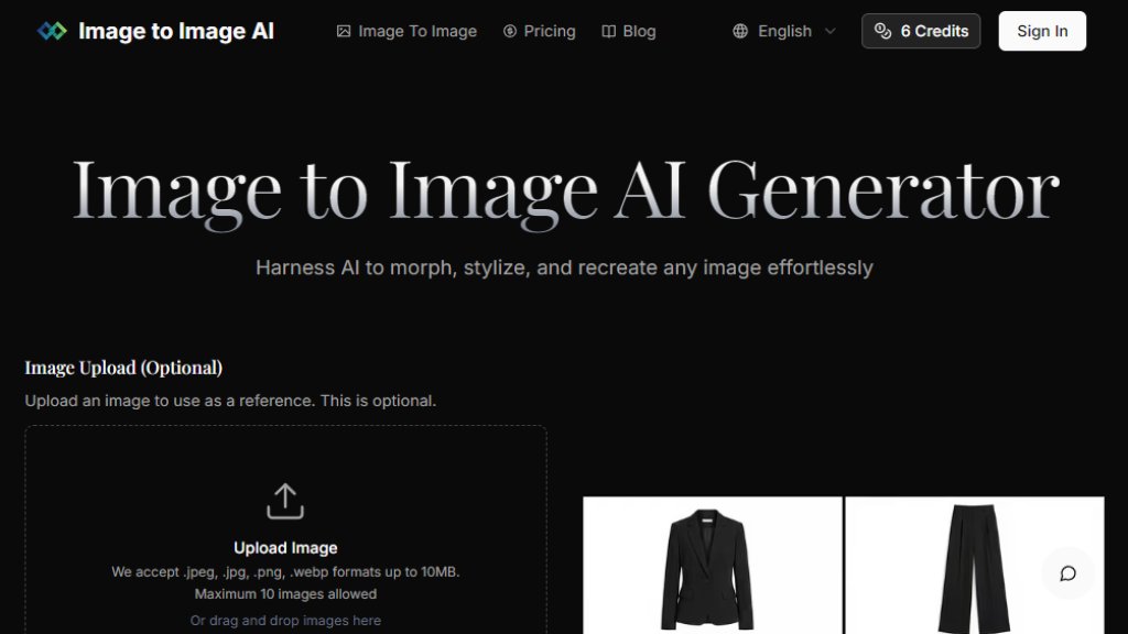 Image to Image AI Screenshot
