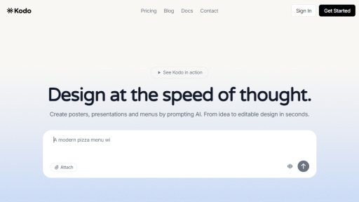 Kodo - Crea diseños impresionantes con IA - Logo