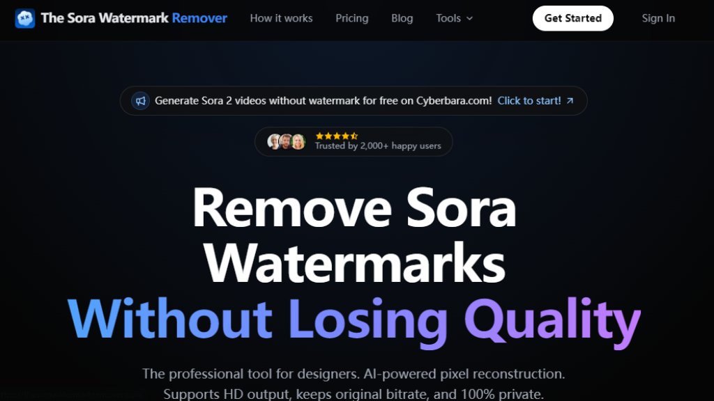 The Sora Watermark Remover 截图