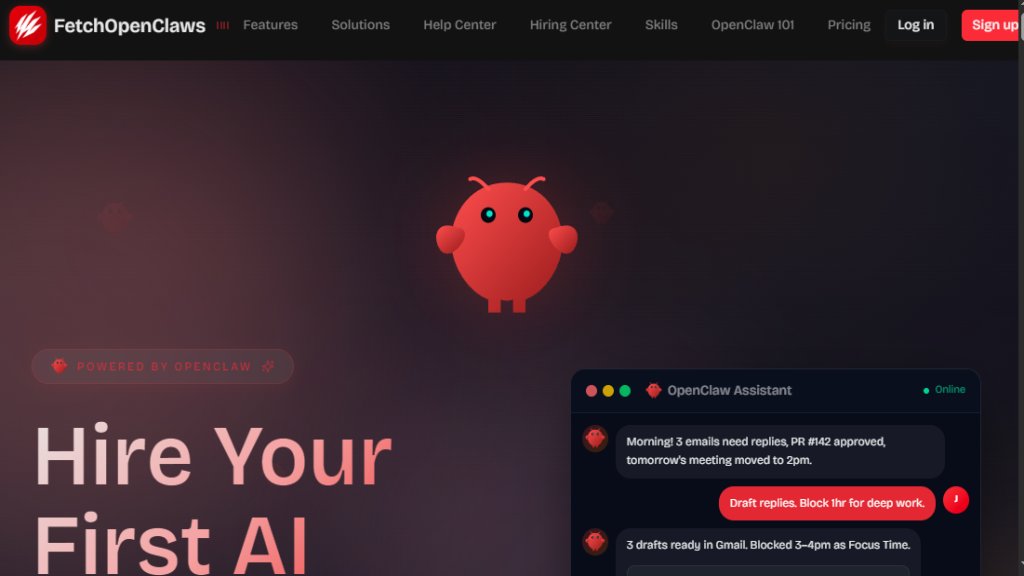 FetchOpenClaws Screenshot