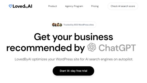 LovedByAI - Automated AI Search Optimization for WordPress - Logo