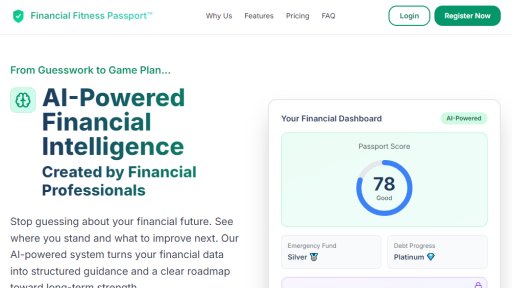 Financial Fitness Passport - AI-Powered Financial Intelligence Platform - Logo