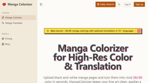Manga Colorizer - AI-Powered Manga Coloring & Translation - Logo