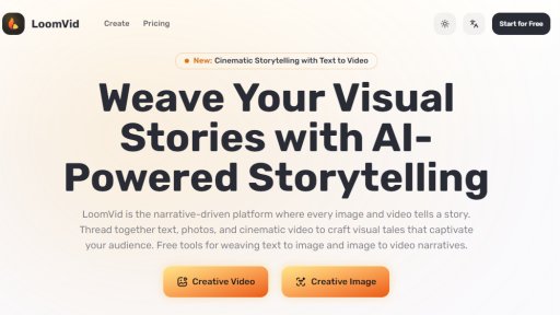 LoomVid - Weave Cinematic Stories with AI - Logo