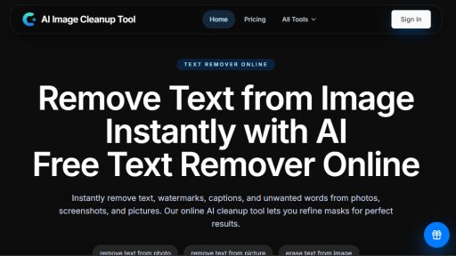 Image Cleanup AI - Fast AI-Powered Image Cleanup - Logo