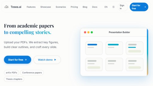 Tosea.ai - Automated AI Presentation Maker - Logo