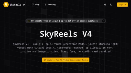 SkyReels V4 - Top-Tier AI Video Creation - Logo