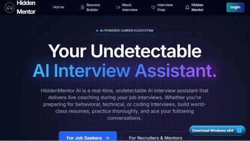 HiddenMentor AI - Stealthy AI Interview Coaching Assistant - Logo
