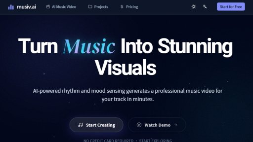Musiv - Create AI Music Videos Instantly - Logo