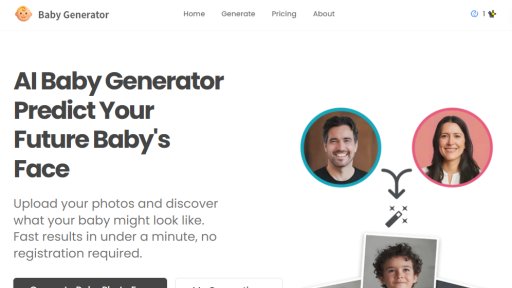 Baby Generator AI - See Your Future Baby's Face - Logo