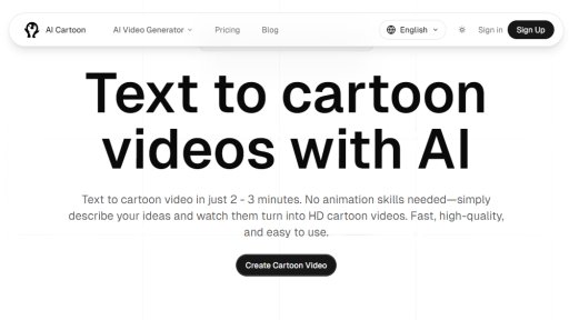 AI Cartoon - Générateur instantané de vidéos cartoon - Logo