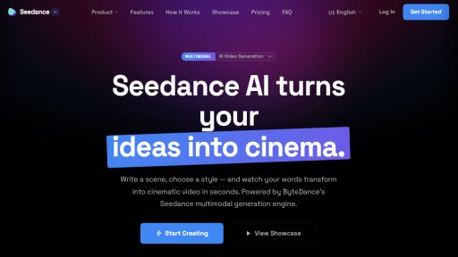 Seedance AI - Turn Ideas into Cinematic Video - Logo
