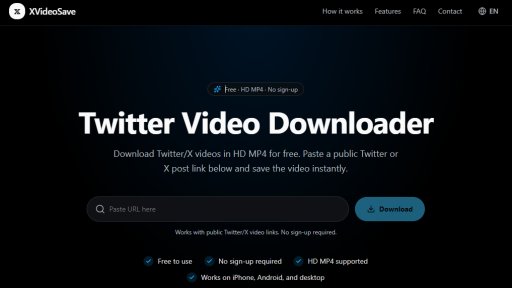 XVideoSave - Free Twitter video downloader - Logo