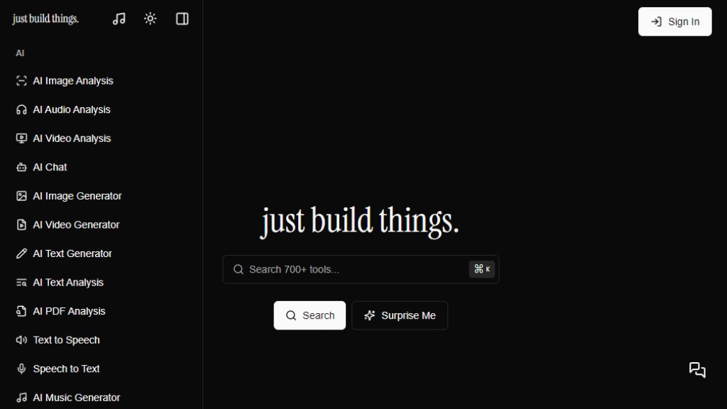 Just Build Things 截图